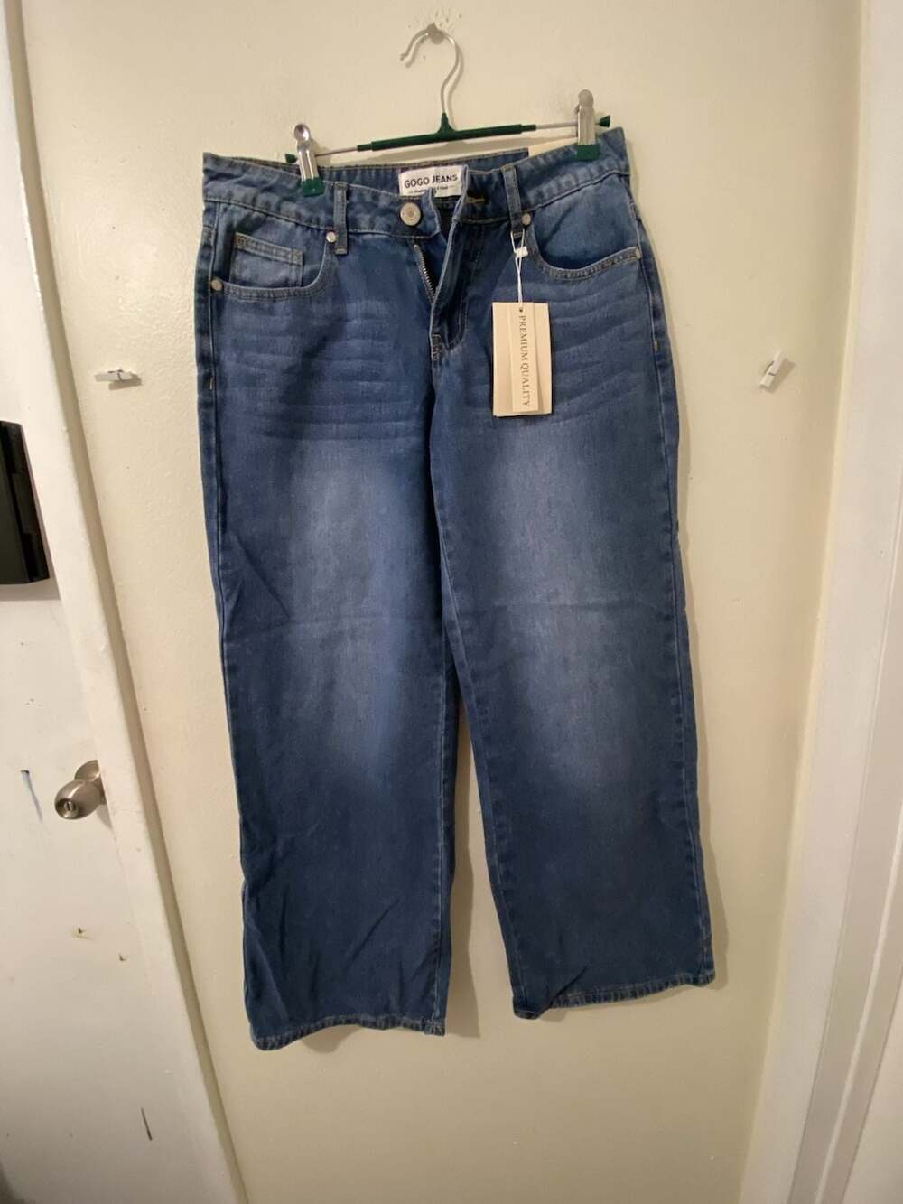 Gogo Jeans Low Rise Wide Leg Jean Size 3/26 Blue Denim
